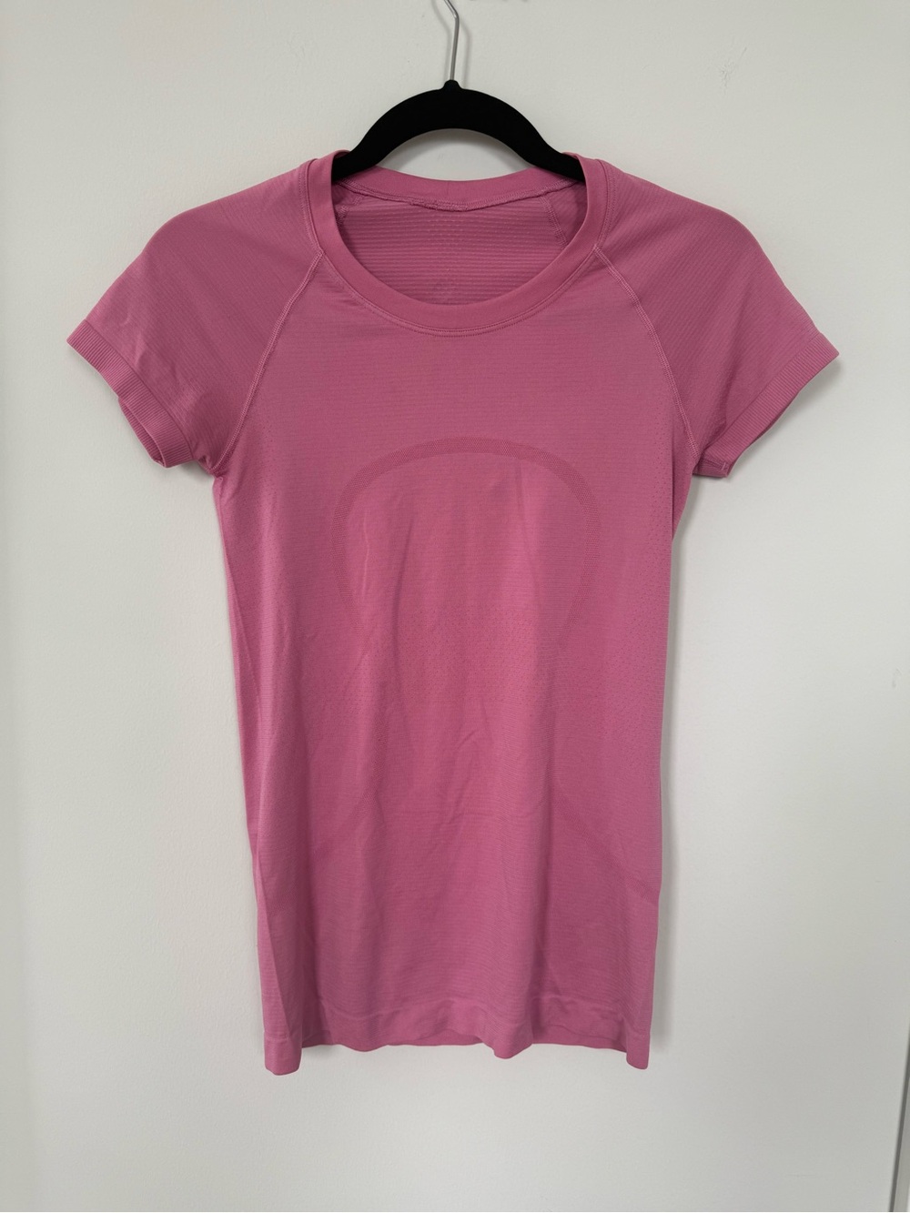 lululemon athletica Pink Short-Sleeve Crew Neck Tee